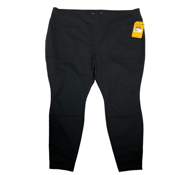 Carhartt Force Fitted Midweight Utility Legging Womens 3X Black Stretch Work - Picture 2 of 10